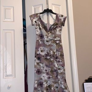 Flower print dress
